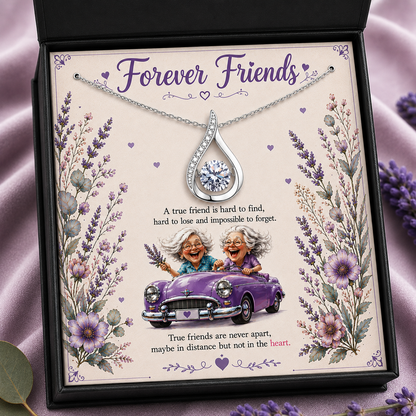 Forever Friends Necklace Purple | Best Friend Gift
