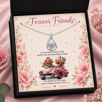 Forever Friends Necklace Pink | Best Friend Gift
