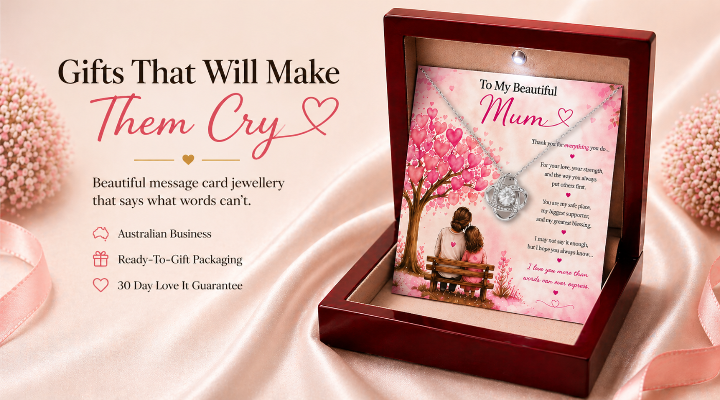 To My Beautiful Mum – Love Knot Necklace Gift | Meaningful Gift for Mum | Cherished Moments