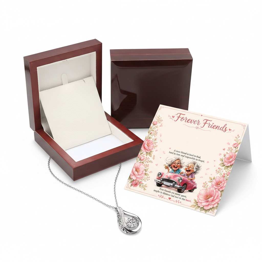 Forever Friends Necklace Pink | Best Friend Gift
